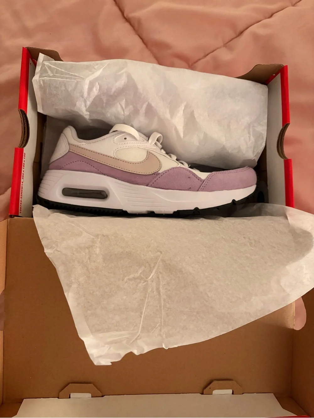 Nike Red and White Shoe Box — Women's Air Max SC